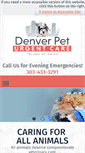 Mobile Screenshot of denverpeturgentcare.com